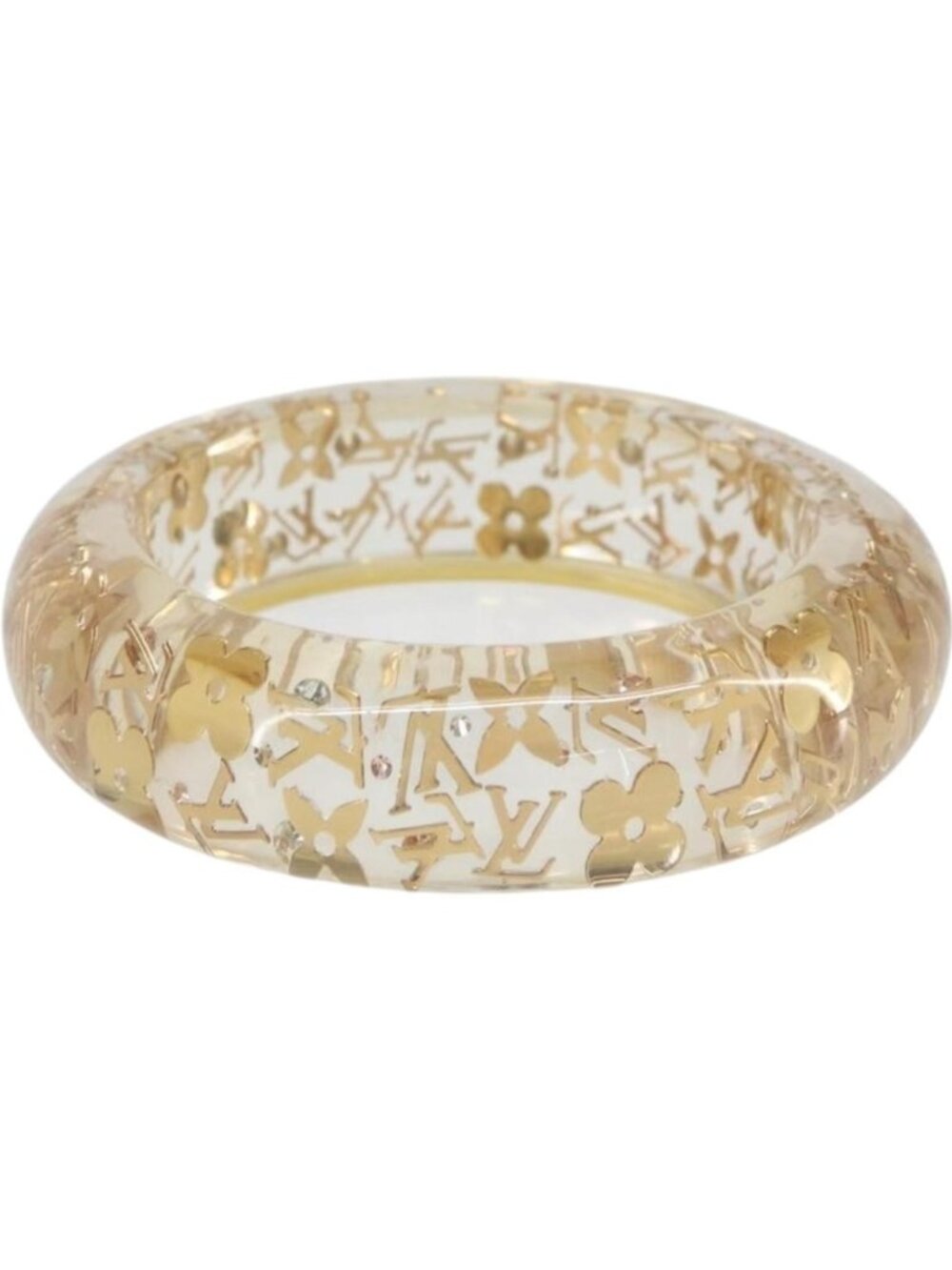 LOUIS VUITTON Brasserie Unclosure GM Bracelet Plastic Gold M65865